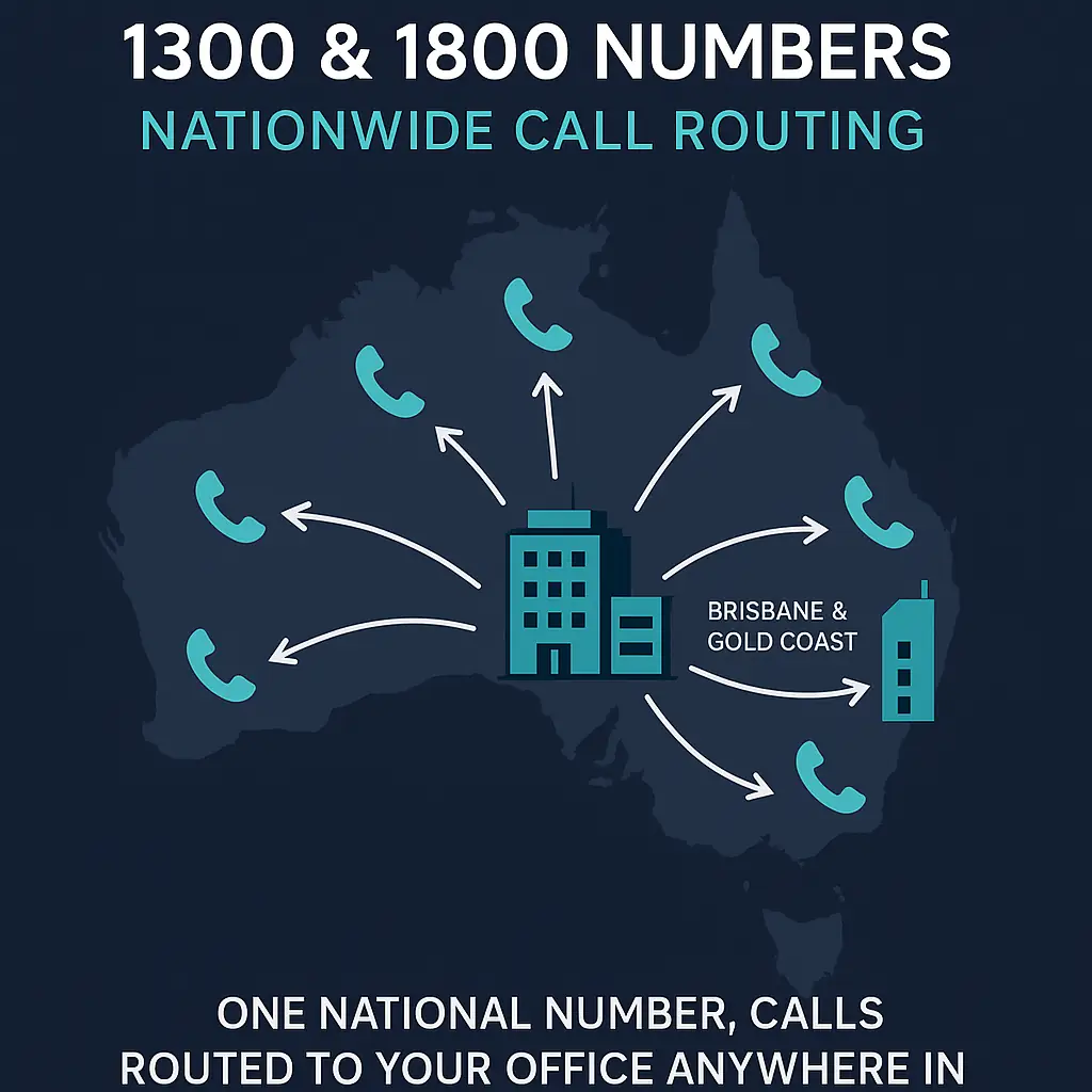 1300-1800-numbers-Nationwide Call Routing_Australia-Xi Tech Xi Tech headquarters receiving 1300 and 1800 calls from across Australia with smart call routing to Brisbane and Gold Coast offices